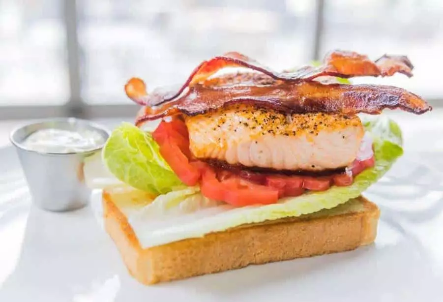 Salmon BLT from Fry's Spring Station.