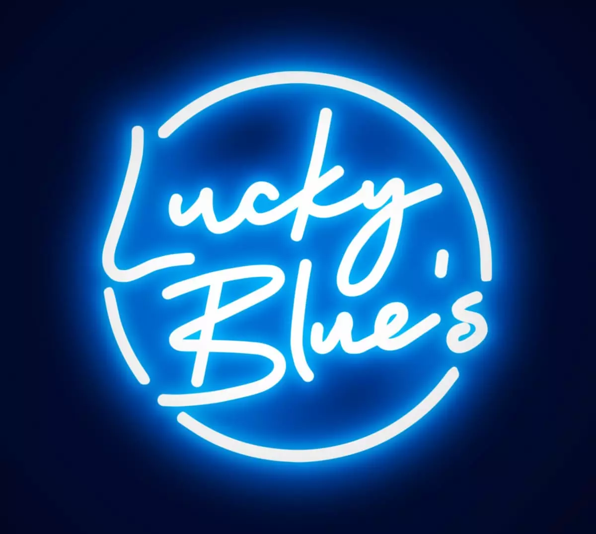 logo for Lucky Blue's Bar