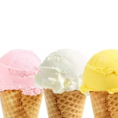 3 ice cream cones