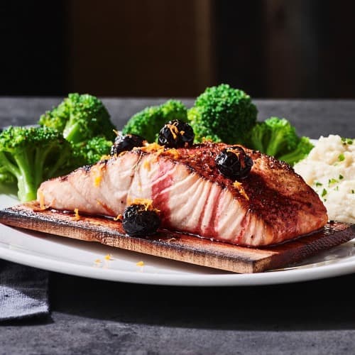 Grilled salmon is a specialty at Bonefish Grill