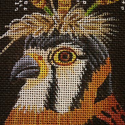 Needle-point rooster