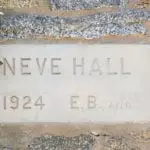 Cornerstone of Neve Hall, now the tasting room of Potter's Cider.