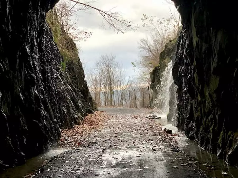 view from east portal of the Blue Ridge Tunnel