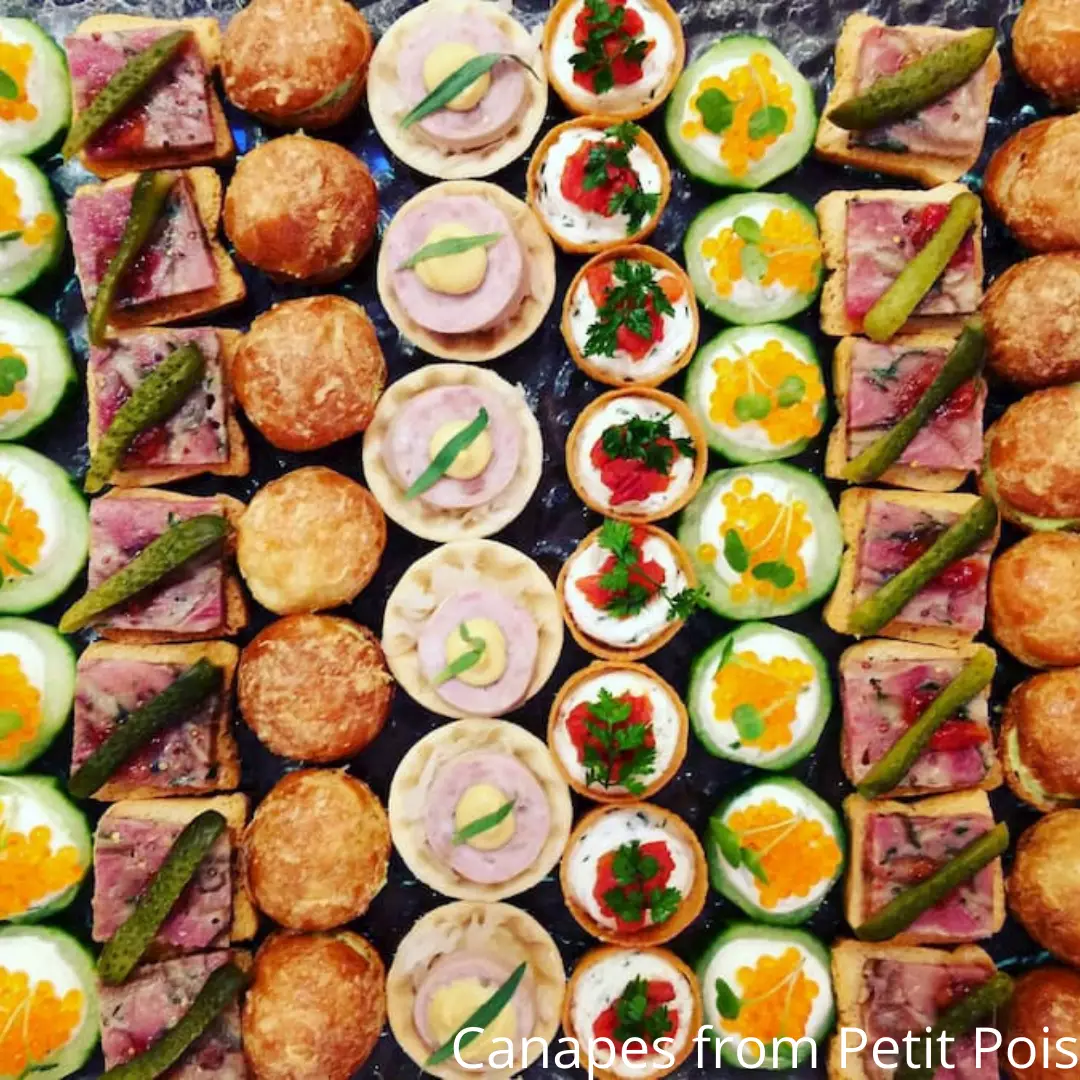 Array of canapes