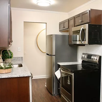 Kitchen space in University Heights Apartments