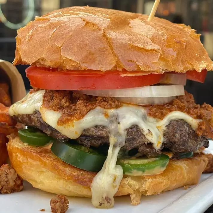 A one-of-a-kind burger from Citizen Burger Bar: The Hotness Burger.