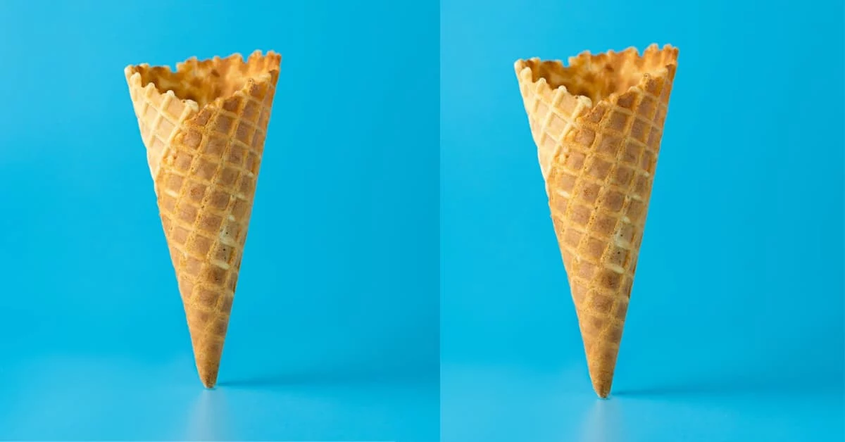 2 ice cream cones