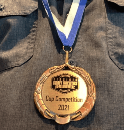 Medal for craft beer competition